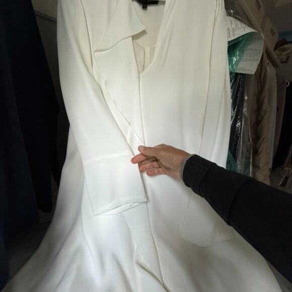 PROENZA SCHOULER WHITE DRESS- size 10. like BRAND NEW. wore ONCE. STUNNING. - Picture 15 of 16